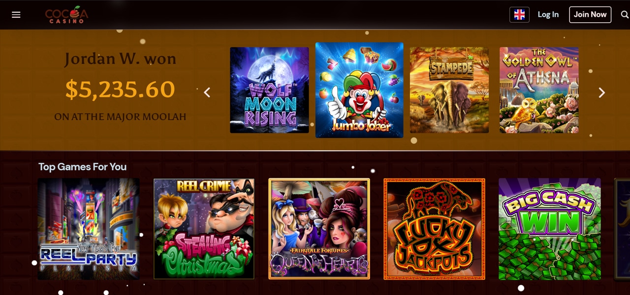 cocoa casino 40 free spins