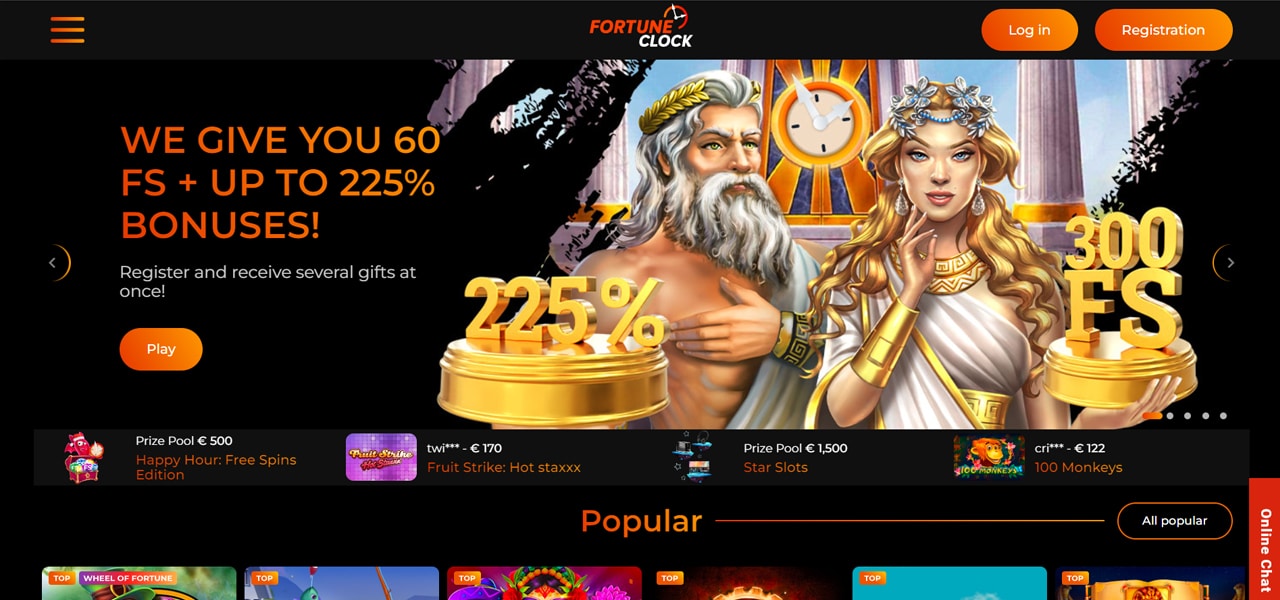 fortune clock casino