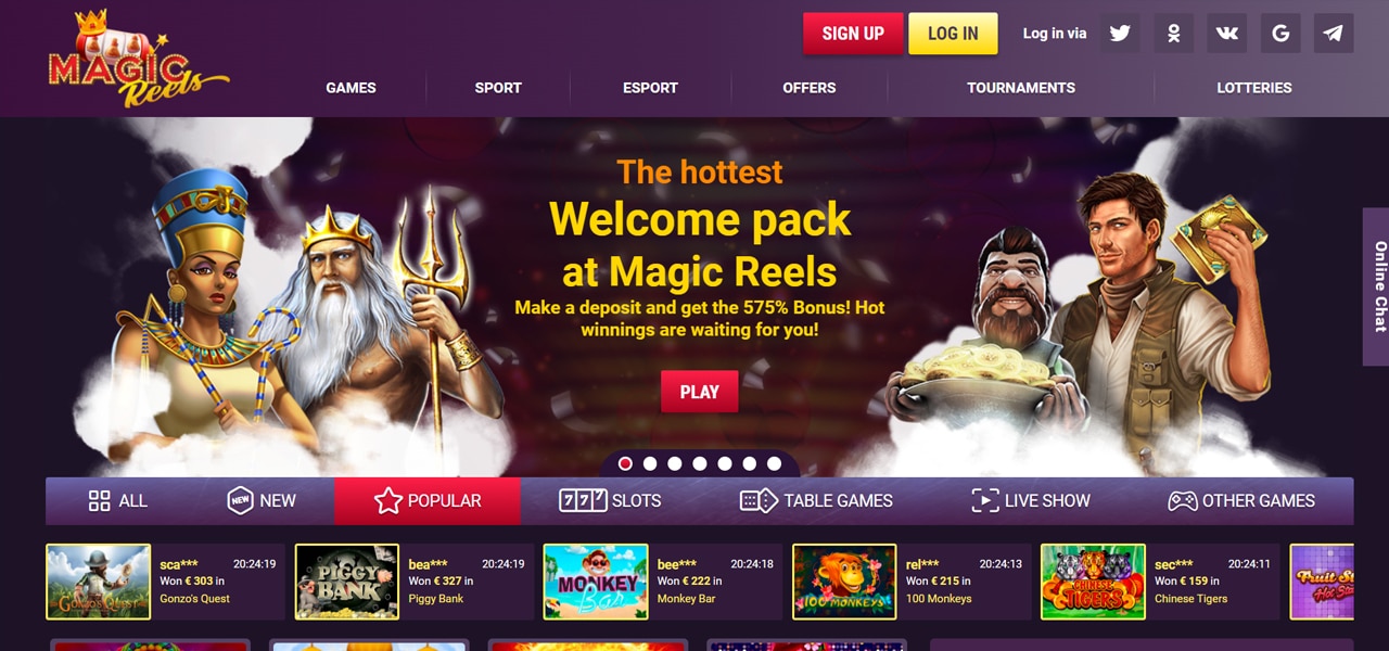 magic reels casino