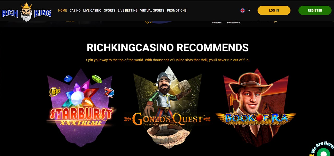 rich king casino review