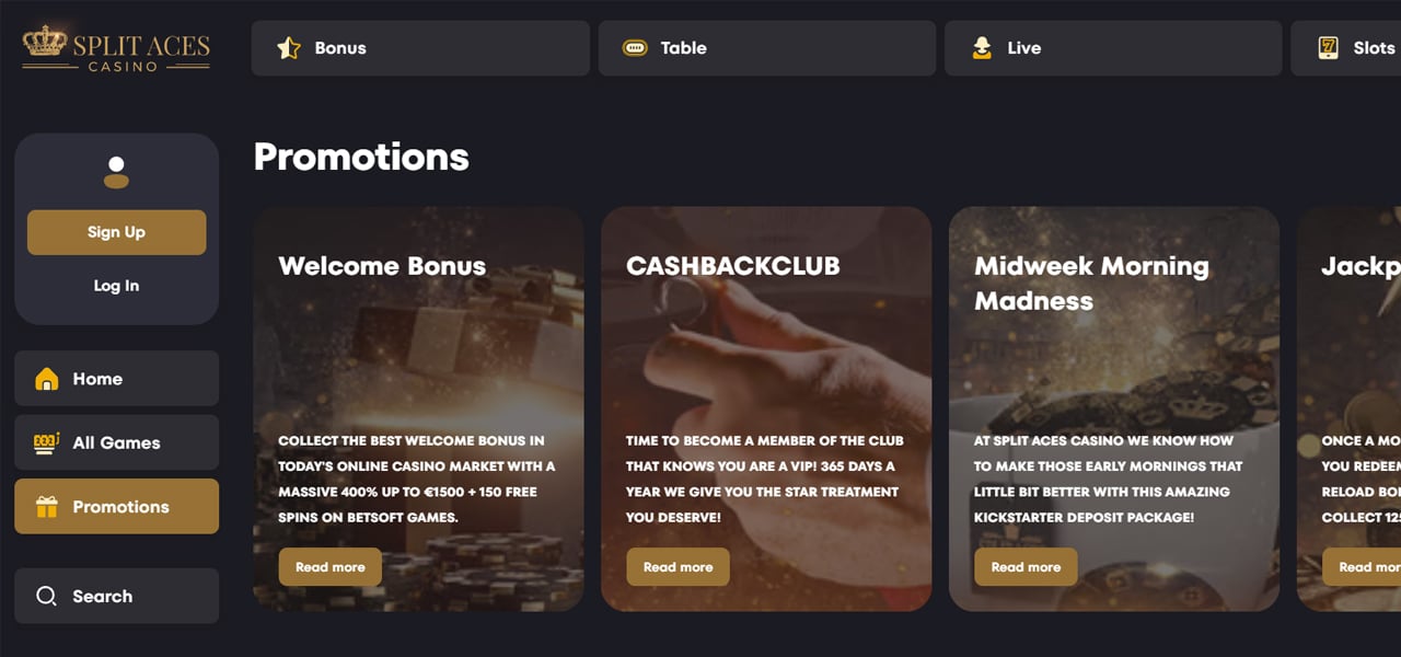 split aces casino review