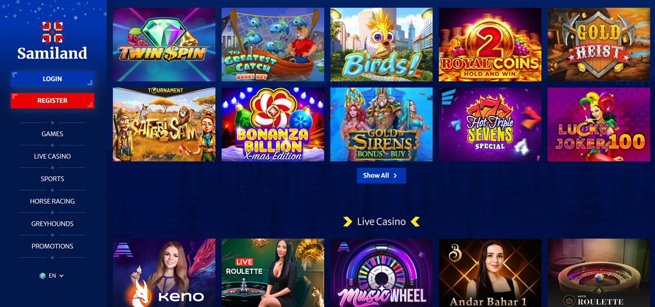 samiland casino review